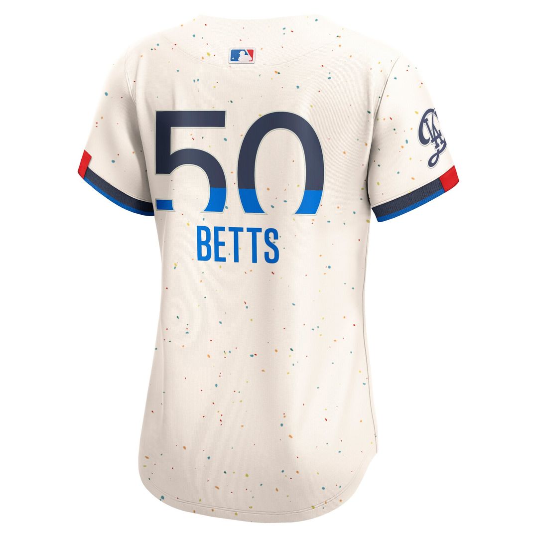 Mookie Betts Los Angeles Dodgers Nike Women's City Connect Limited Jersey – Cream