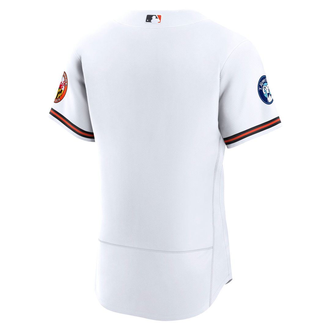 Baltimore Orioles Nike Home Sponsor Patch Authentic Jersey - White