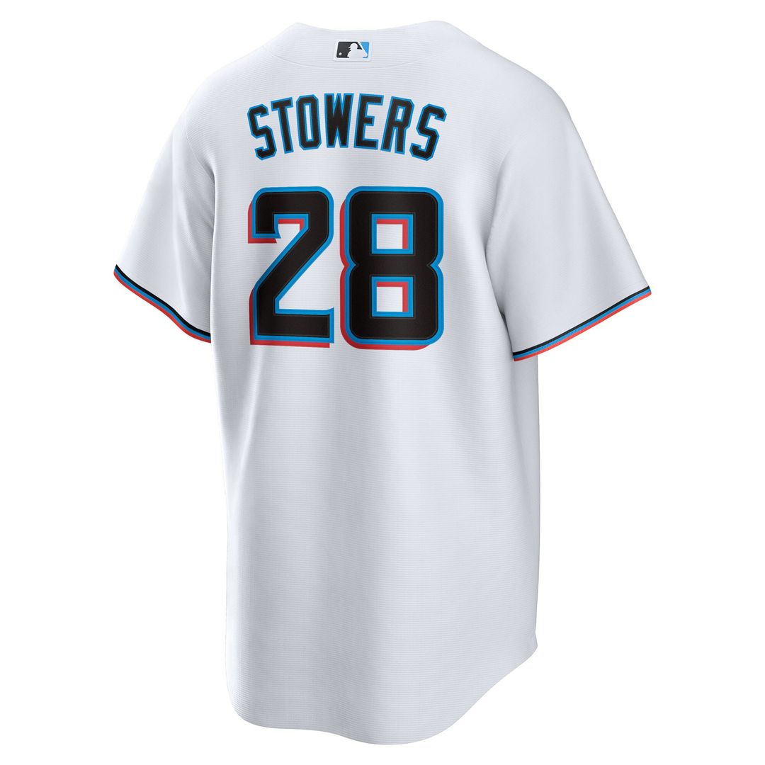 Kyle Stowers Miami Marlins Nike Youth Home Replica Jersey - White