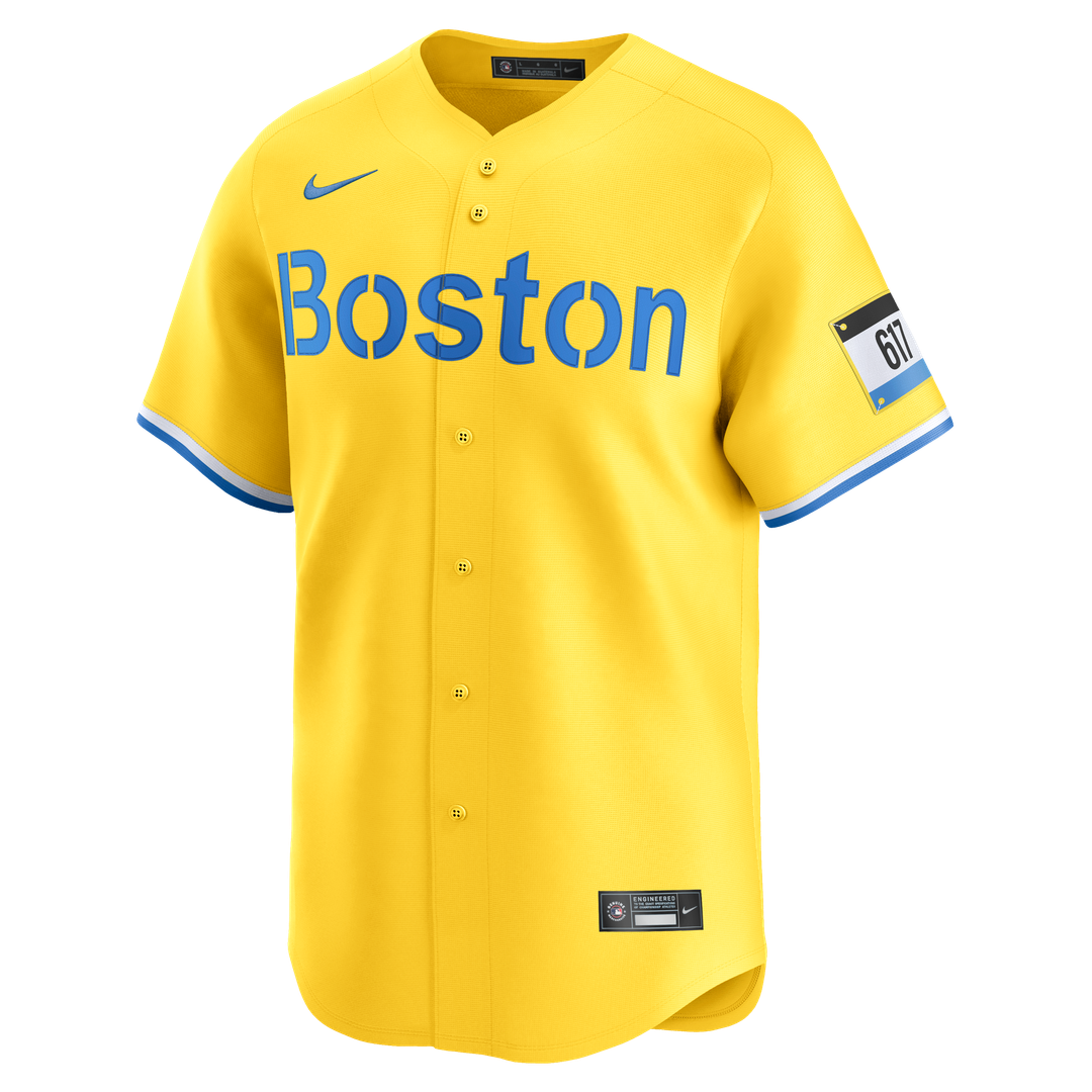 Boston Red Sox Nike City Connect Limited Jersey - Gold
