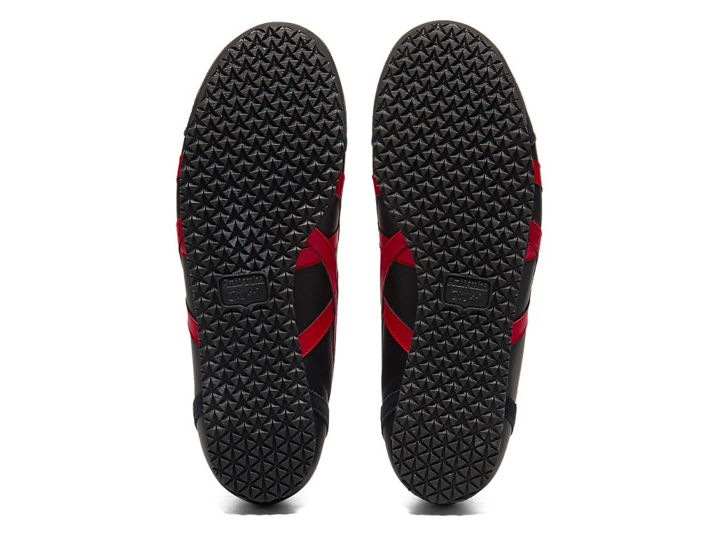 Onitsuka Tiger Mexico Mid Runner Sneakers - Black / Classic Red