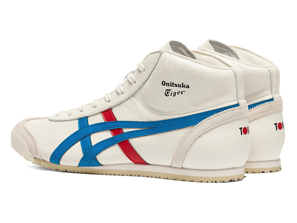 Onitsuka Tiger Mexico Mid Runner Sneakers - Cream / Directoire Blue