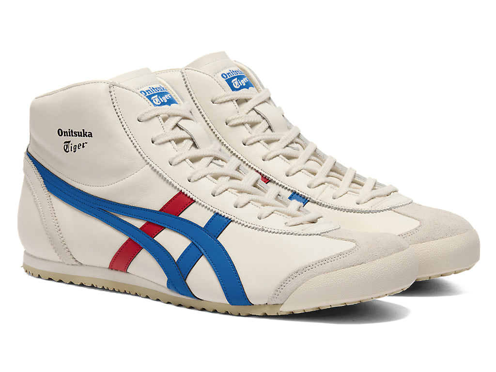Onitsuka Tiger Mexico Mid Runner Sneakers - Cream / Directoire Blue