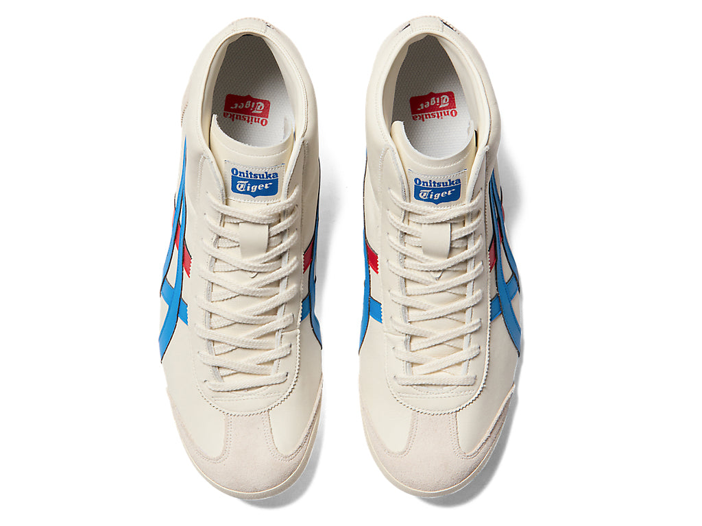 Onitsuka Tiger Mexico Mid Runner Sneakers - Cream / Directoire Blue