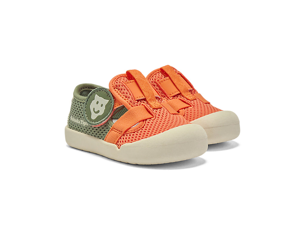 Onitsuka Tiger Mexico 66 Kids Sandal Sandals - Mikan Orange / Lichen Green