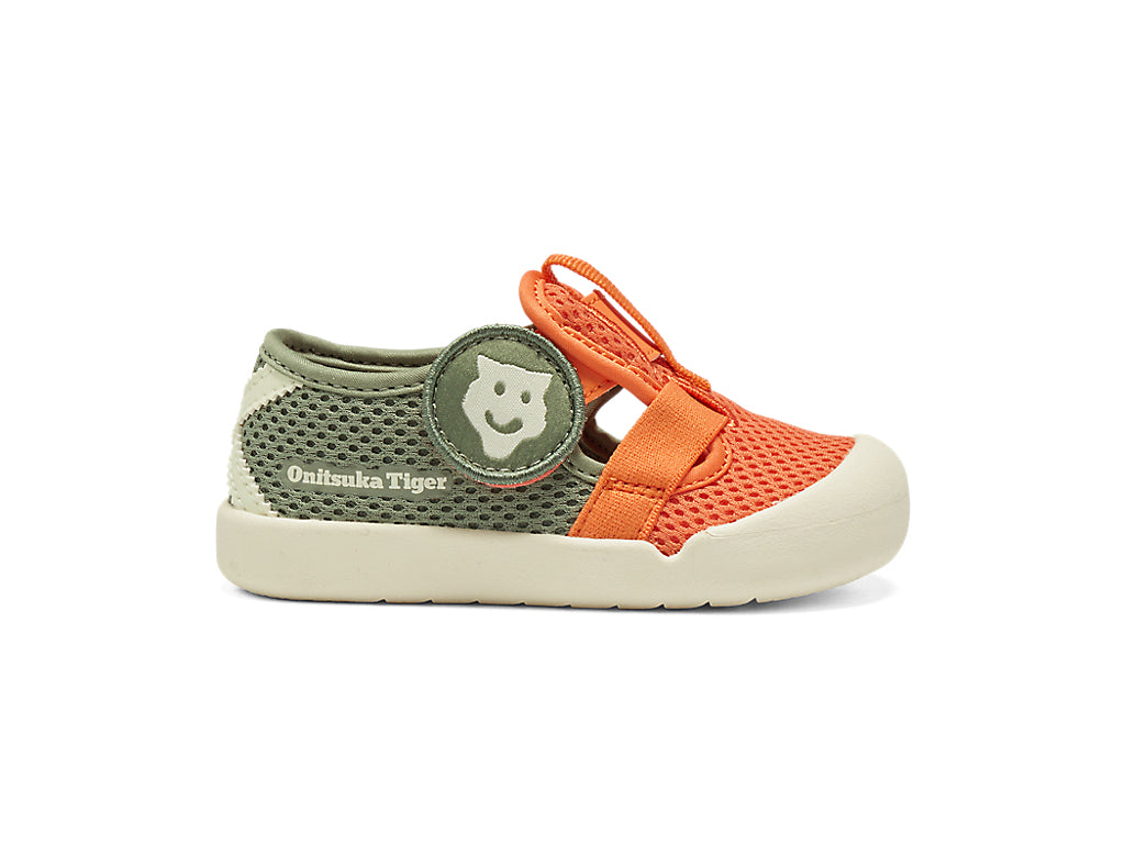 Onitsuka Tiger Mexico 66 Kids Sandal Sandals - Mikan Orange / Lichen Green