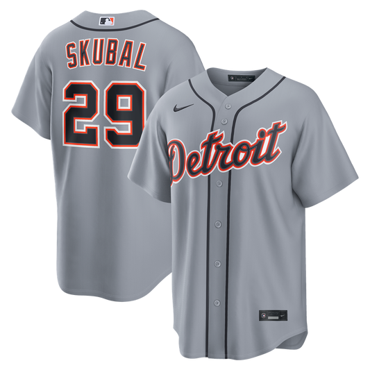 Tarik Skubal Detroit Tigers Nike Road Replica Jersey - Gray