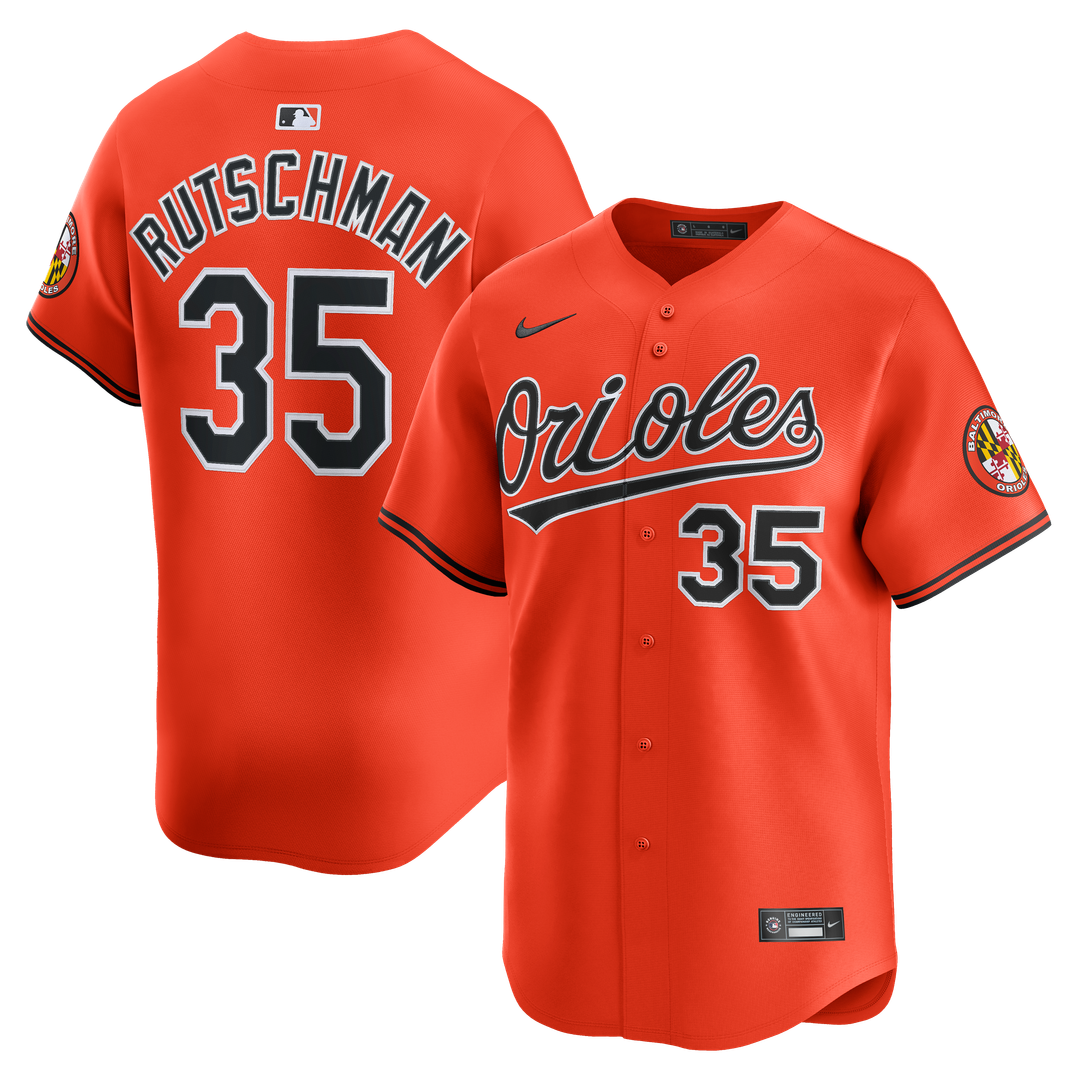 Adley Rutschman Baltimore Orioles Nike 2nd Alternate Limited Player Jersey - Orange
