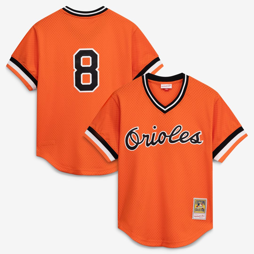 Cal Ripken Jr. Baltimore Orioles Mitchell & Ness Authentic Batting Practice Jersey - White