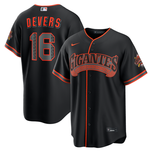 Rafael Devers San Francisco Giants Nike Alternate Stadium Jersey - Black