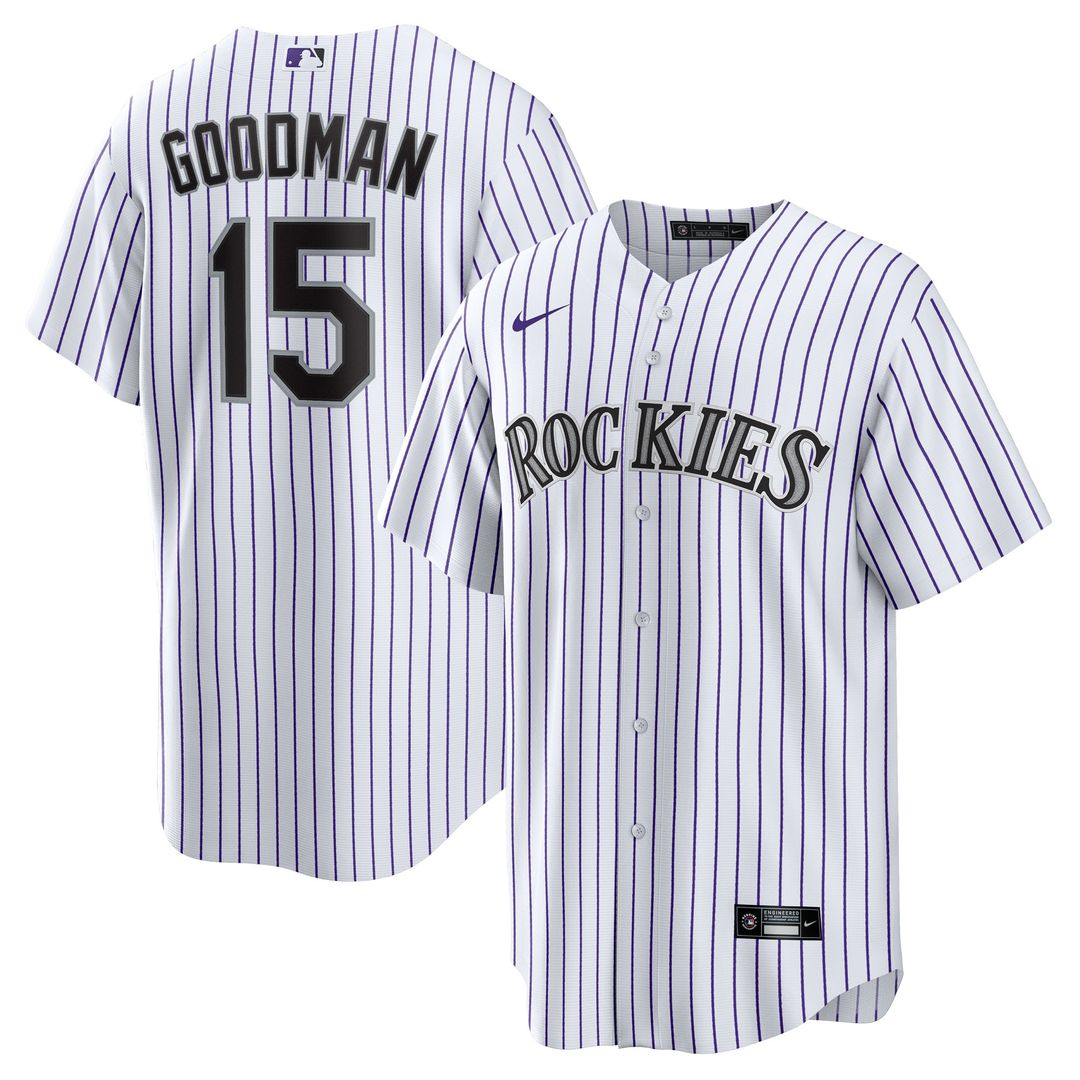 Hunter Goodman Colorado Rockies Nike  Youth Home Replica Jersey - White