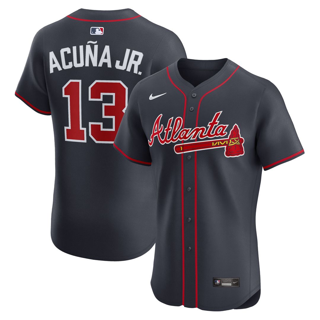 Ronald Acuña Jr. Atlanta Braves Nike Home Elite Player Jersey - White