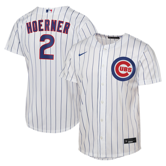 Nico Hoerner Chicago Cubs Nike Youth Home Replica Jersey - White