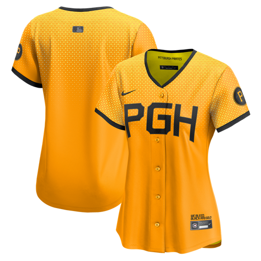 Pittsburgh Pirates Nike Women's City Connect Limited Jersey - Gold