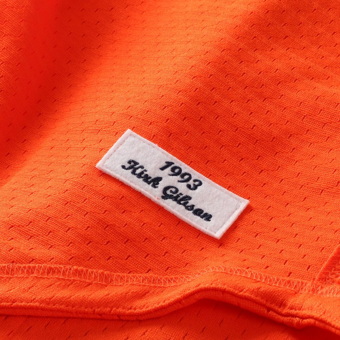 Kirk Gibson Detroit Tigers Mitchell & Ness Cooperstown Collection Mesh Batting Practice Button-Up Jersey - Orange