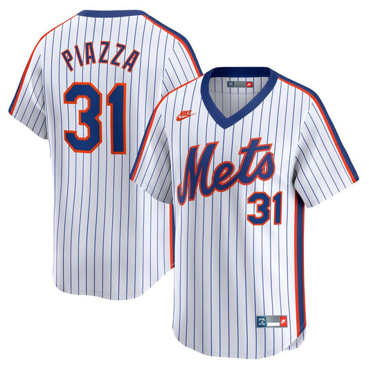 Mike Piazza New York Mets Nike Throwback Cooperstown Limited Jersey - White