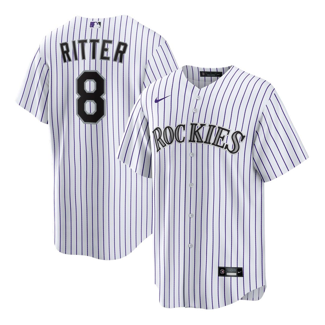 Ryan Ritter Colorado Rockies Nike Home Replica Jersey - White