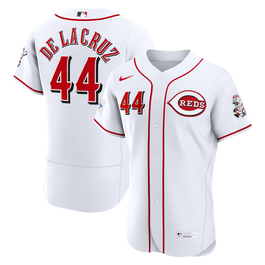 Elly De La Cruz Cincinnati Reds Nike Home Authentic Sponsor Patch Jersey - White