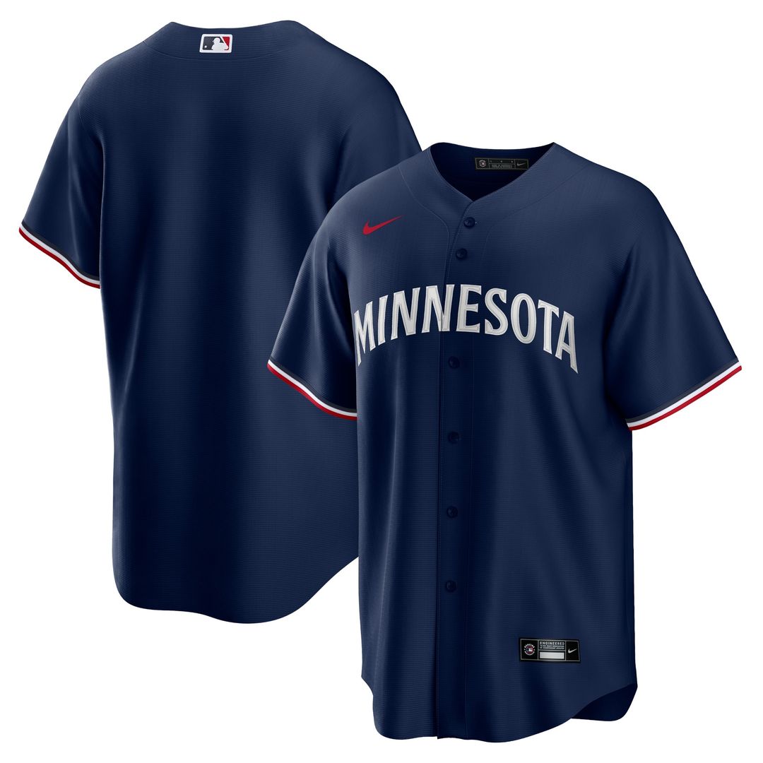 Minnesota Twins Nike Road Replica Team Jersey - Gray
