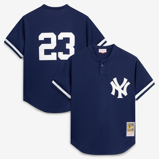 Don Mattingly New York Yankees Mitchell & Ness Authentic Batting Practice Jersey - Navy