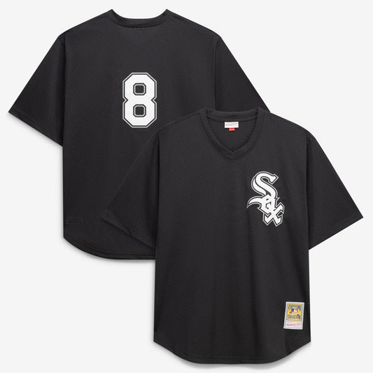 Bo Jackson Chicago White Sox Mitchell & Ness Cooperstown Collection Big & Tall Mesh Batting Practice Jersey - Black