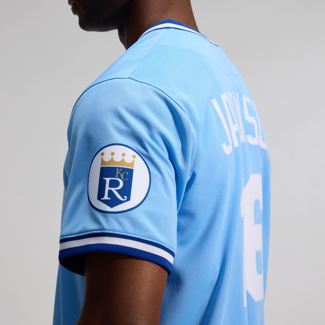 Bo Jackson Kansas City Royals Nike Throwback Cooperstown Collection Limited Jersey - Light Blue